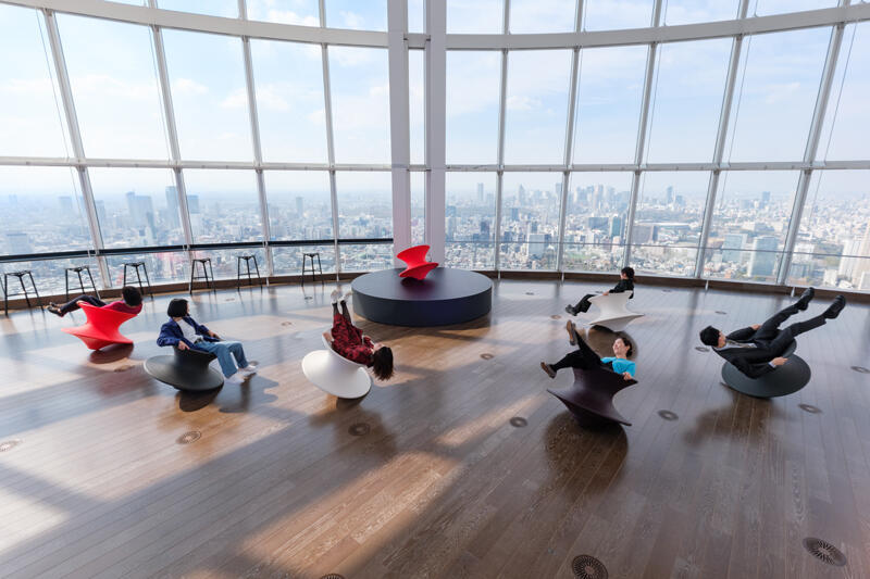 Exhibitions and events also take advantage of the view
