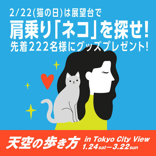 ②2月22（猫の日）限定！「天空の&ldquo;隠れ&rdquo;ニャンニャンニャンキャンペーン」