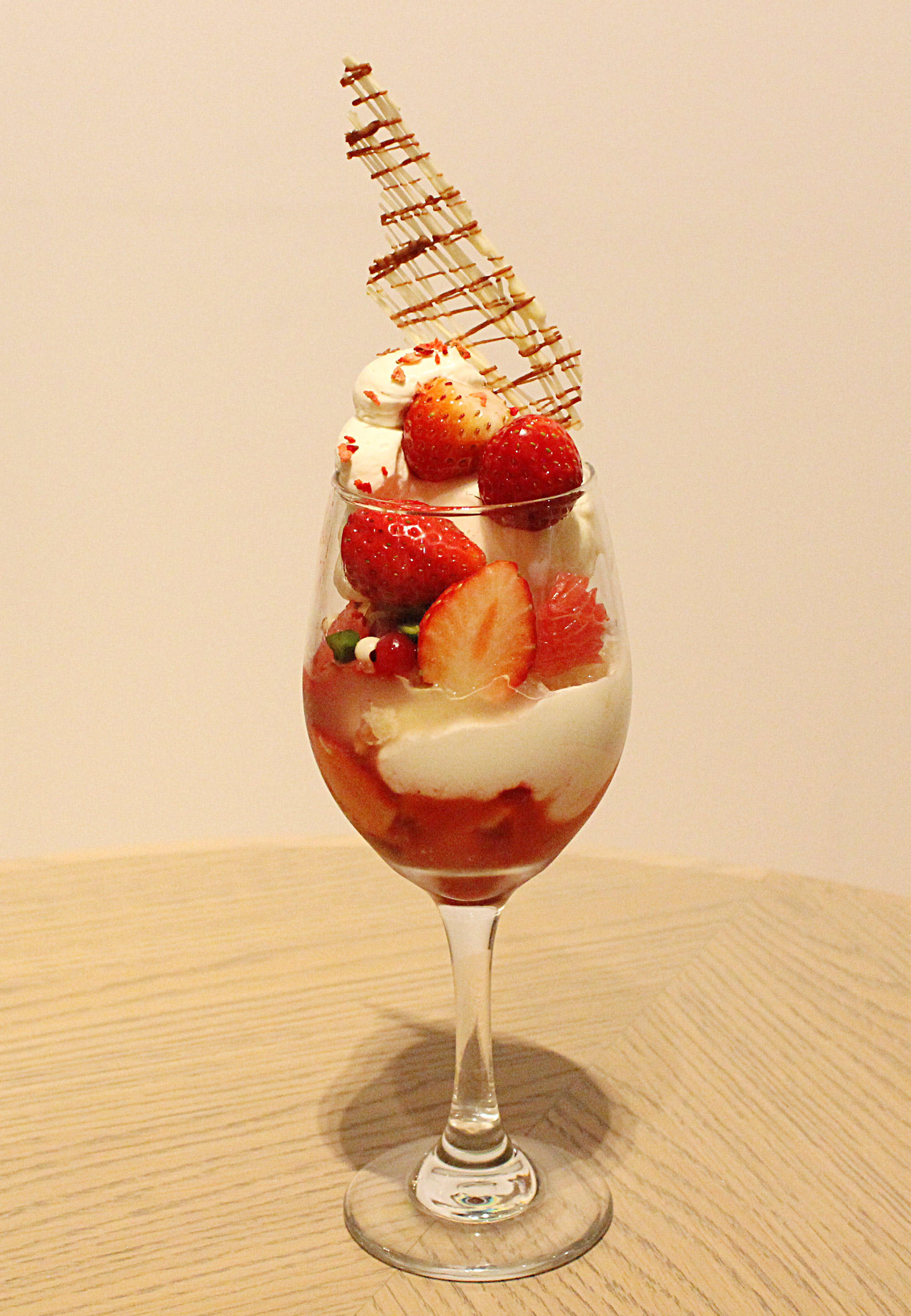 Parfait aux fraises