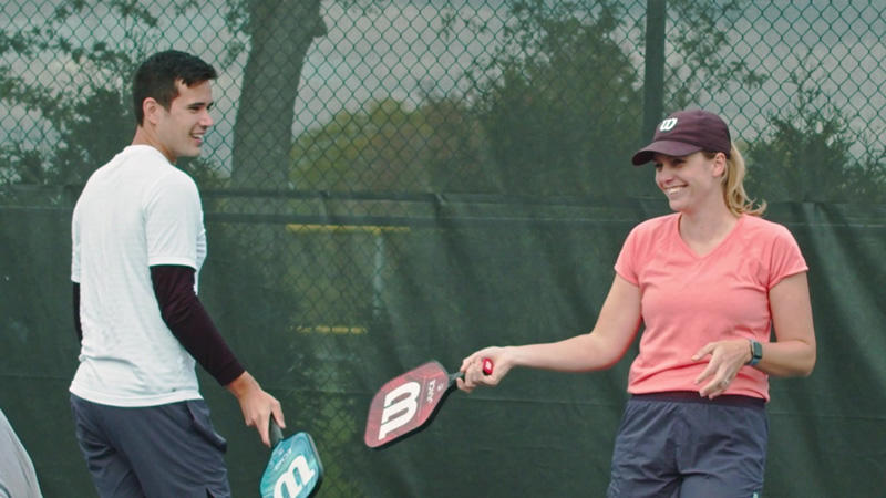 Pickleball on a special court with breathtaking views!